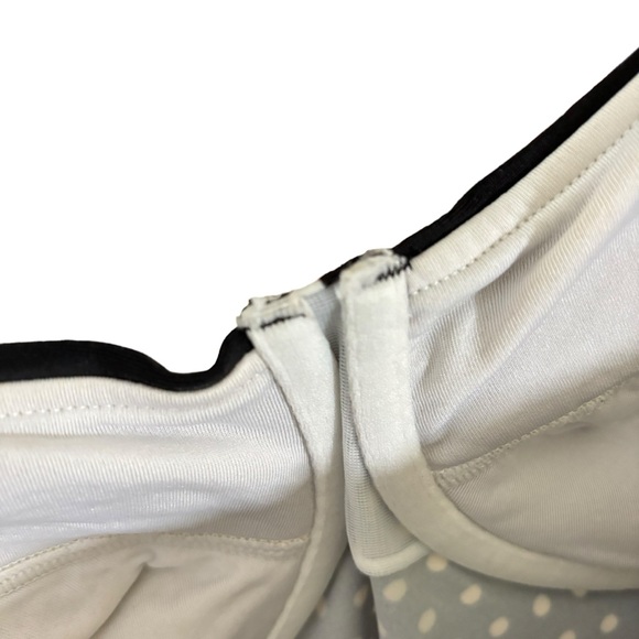Medina Polka Dot Underwire Adjustable Strap Tankini Top - Picture 6 of 8